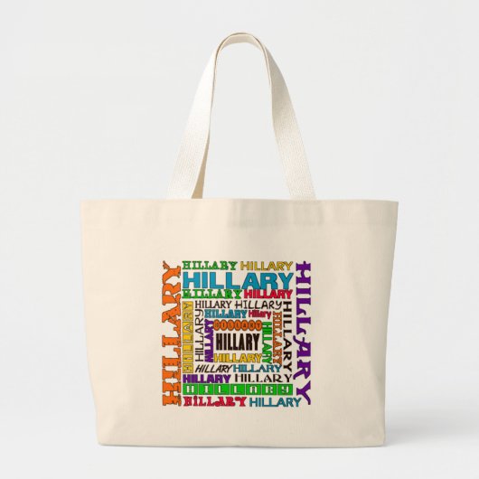 Hillary Clinton Grote Tote Bag (Voorkant)