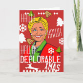Hillary Clinton Hawh heeft een betreurenswaardige  Feestdagen Kaart (Voorkant)