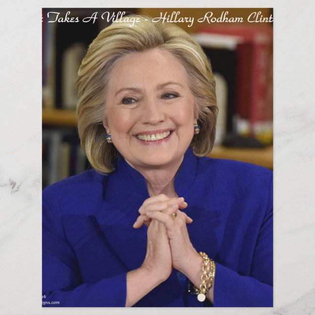 Hillary Clinton Het Dorp Neemt Een Kind Aan (Voorkant)