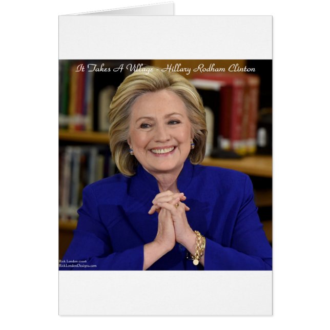 Hillary Clinton Het Dorp Neemt Een Kind Aan (Voorkant)