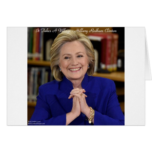 Hillary Clinton Het Dorp Neemt Een Kind Aan (Voorkant Horizontaal)