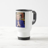 Hillary Clinton Het Dorp Neemt Een Kind Aan Reisbeker (Voorkant rechts)