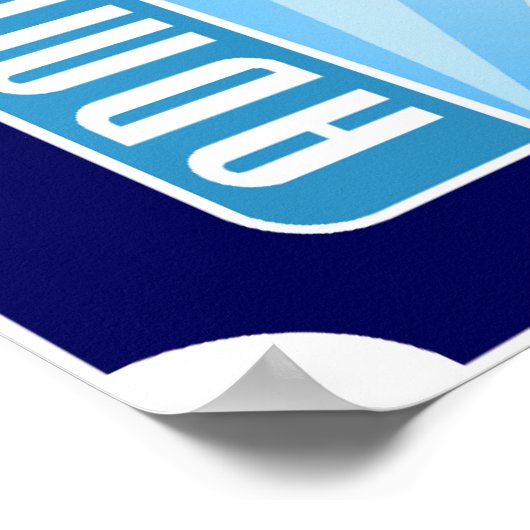 Hillary clinton, het kaartje. poster (Hoek)