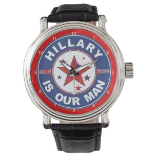 Hillary Clinton horloge -polshorloge