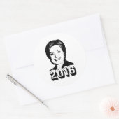 HILLARY CLINTON IN 2016.png Ronde Sticker (Envelop)