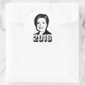 HILLARY CLINTON IN 2016.png Ronde Sticker (Tas)