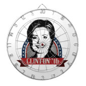 HILLARY CLINTON IN 2016 TE LOPEN DARTBORD (Voorkant)