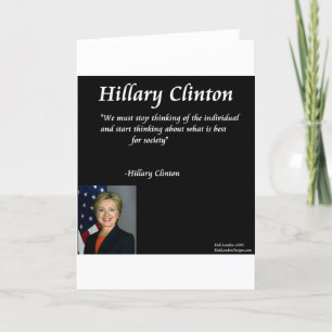 Hillary Clinton "Individuals Quote" Kaart