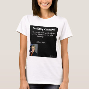 Hillary Clinton "Individuen" citaat T-shirt