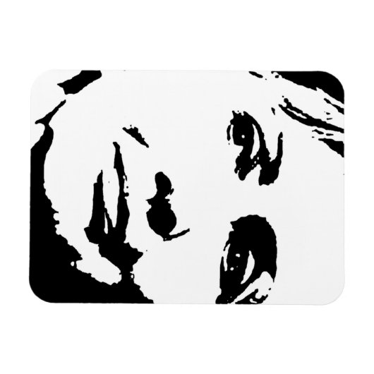 HILLARY CLINTON INK ART MAGNEET (Horizontaal)