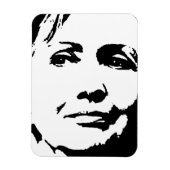 HILLARY CLINTON INK ART MAGNEET (Verticaal)