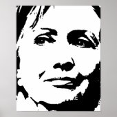 HILLARY CLINTON INK ART POSTER (Voorkant)