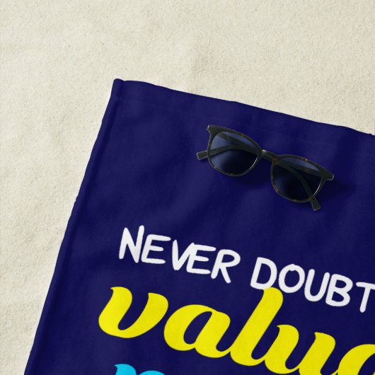 Hillary Clinton Inspirerend Dreams Quote Strandlaken (In situ)