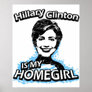 Hillary Clinton is mijn thuisbasis Poster
