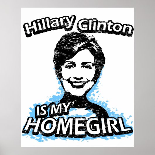 Hillary Clinton is mijn thuisbasis Poster (Voorkant)
