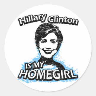 Hillary Clinton is mijn thuisbasis Ronde Sticker