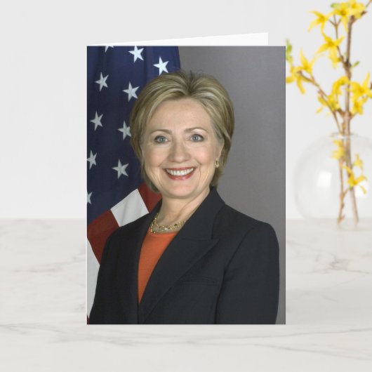 Hillary Clinton Kaart (Gele Bloem)