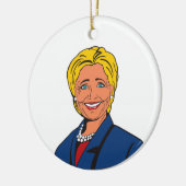 Hillary Clinton-kerstboomversiering Keramisch Ornament (Links)