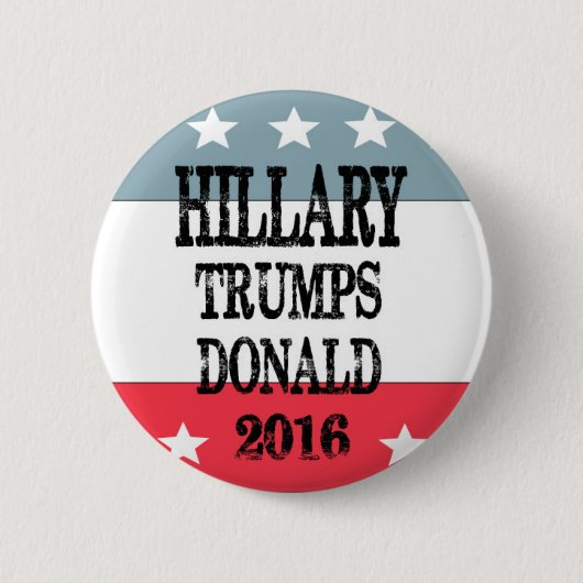 Hillary Clinton-knoppen Ronde Button 5,7 Cm (Voorkant)