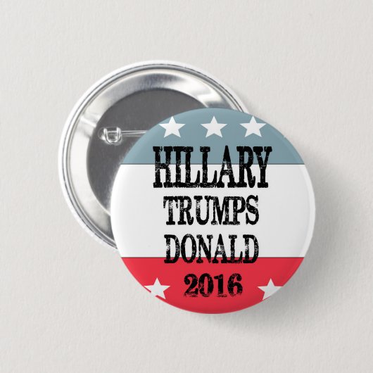 Hillary Clinton-knoppen Ronde Button 5,7 Cm (Voorkant /achterkant)