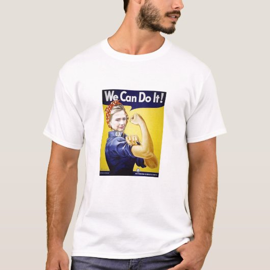 hillary clinton kunnen we het doen t-shirt (Voorkant)