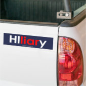 Hillary Clinton Liar Bumpersticker (blauw) (Op Truck)