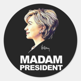 Hillary Clinton "Madam President" Sticker