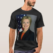 Hillary Clinton Mannen Basic Dark T-Shirt (Voorkant)