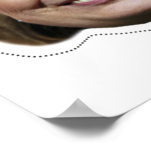 Hillary Clinton Mask Cutout Poster (Hoek)