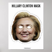 Hillary Clinton Mask Cutout Poster (Voorkant)