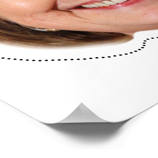 Hillary Clinton Mask Poster (Hoek)