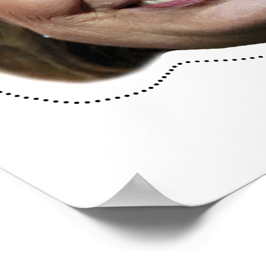 Hillary Clinton Mask Poster (Hoek)