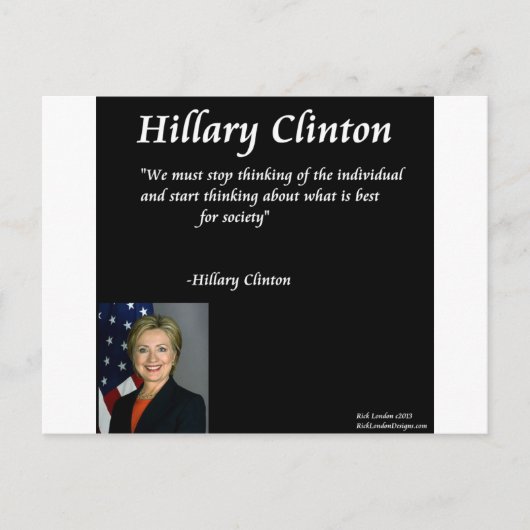 Hillary Clinton "Mensen" citaat Briefkaart (Voorkant)