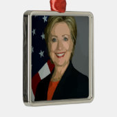 hillary clinton metalen ornament (Rechts)