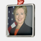 hillary clinton metalen ornament (Links)