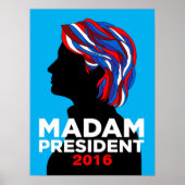 Hillary Clinton Mevrouw President 2016 Poster (M) (Voorkant)