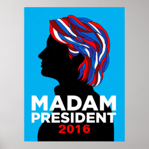 Hillary Clinton Mevrouw President 2016 Poster (M)