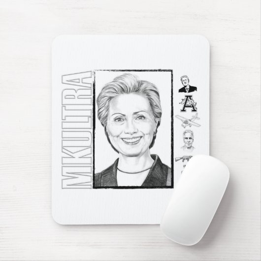 Hillary Clinton MKULTRA Mousepad Muismat (Met muis)