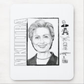 Hillary Clinton MKULTRA Mousepad Muismat (Voorkant)