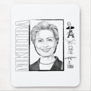Hillary Clinton MKULTRA Mousepad Muismat