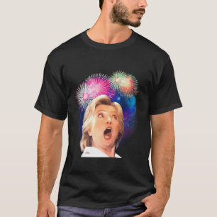Hillary Clinton 'Much Wow' vuurwerk T-shirt
