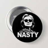 Hillary Clinton "Nasty"-Button Ronde Button 7,6 Cm (Voorkant /achterkant)