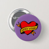 Hillary Clinton Nasty Woman Tattoo Button (Voorkant /achterkant)
