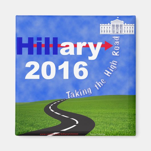 Hillary Clinton neemt de High Road Magneet (Voorkant)