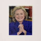 Hillary Clinton neemt een dorp cadeau Legpuzzel (Verticaal)