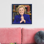 Hillary Clinton neemt een dorp canvas af (Insitu (Woonkamer))