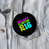 HILLARY CLINTON NEON SWAY.png Ronde Button 4,0 Cm (In situ)