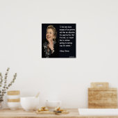 Hillary Clinton "Onderwijs & Ouders" Quote Poster (Keuken)