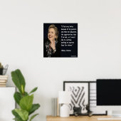 Hillary Clinton "Onderwijs & Ouders" Quote Poster (Thuiskantoor)