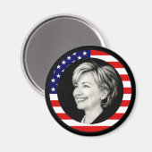 Hillary clinton, onze vlag. magneet (Voorkant / Achterkant)